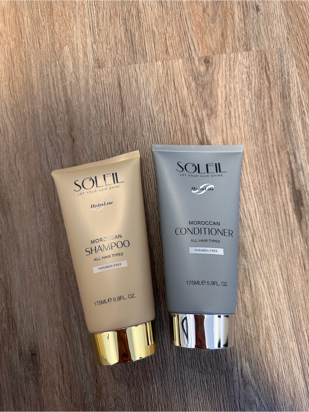 NWT Soleil HydroLine Moroccan Shampoo & Conditioner Set